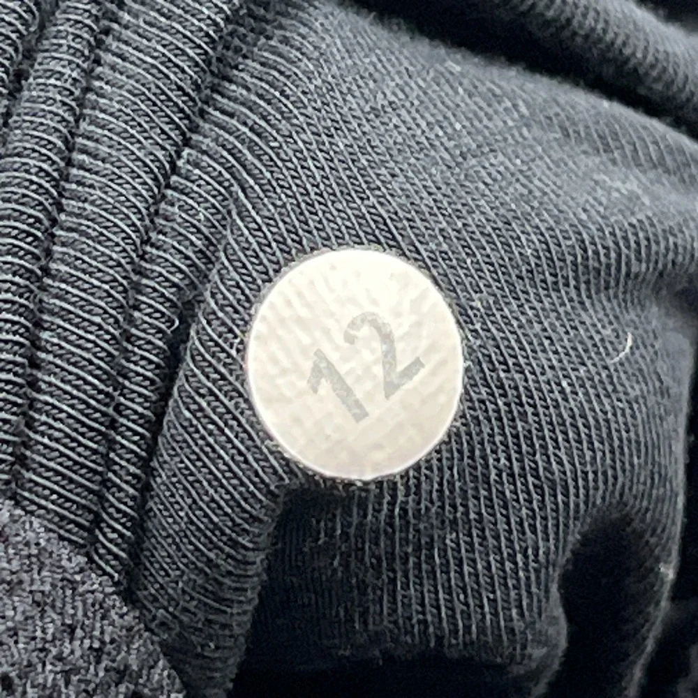 Lululemon Pleat To Street Hoodie Women's 12 Black Terry‎ Full Zip Jacket W4ICXS